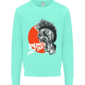 Punk's Not Dead Rock Music Skull Mens Sweatshirt Jumper Peppermint