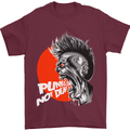 Punk's Not Dead Rock Music Skull Mens T-Shirt Cotton Gildan Maroon
