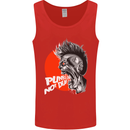 Punk's Not Dead Rock Music Skull Mens Vest Tank Top Red