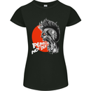 Punk's Not Dead Rock Music Skull Womens Petite Cut T-Shirt Black