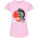 Punk's Not Dead Rock Music Skull Womens Petite Cut T-Shirt Light Pink