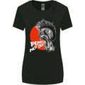 Punk's Not Dead Rock Music Skull Womens Wider Cut T-Shirt Black