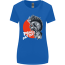 Punk's Not Dead Rock Music Skull Womens Wider Cut T-Shirt Royal Blue