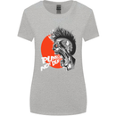 Punk's Not Dead Rock Music Skull Womens Wider Cut T-Shirt Sports Grey