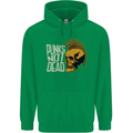 Punks Not Dead Skinhead Skull Childrens Kids Hoodie Irish Green