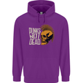 Punks Not Dead Skinhead Skull Childrens Kids Hoodie Purple