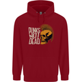 Punks Not Dead Skinhead Skull Childrens Kids Hoodie Red