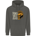 Punks Not Dead Skinhead Skull Childrens Kids Hoodie Storm Grey