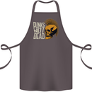 Punks Not Dead Skinhead Skull Cotton Apron 100% Organic Dark Grey