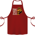 Punks Not Dead Skinhead Skull Cotton Apron 100% Organic Maroon