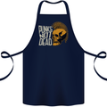 Punks Not Dead Skinhead Skull Cotton Apron 100% Organic Navy Blue