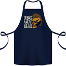 Punks Not Dead Skinhead Skull Cotton Apron 100% Organic Navy Blue