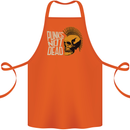 Punks Not Dead Skinhead Skull Cotton Apron 100% Organic Orange