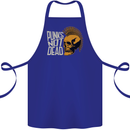 Punks Not Dead Skinhead Skull Cotton Apron 100% Organic Royal Blue