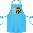 Punks Not Dead Skinhead Skull Cotton Apron 100% Organic Turquoise