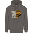 Punks Not Dead Skinhead Skull Mens 80% Cotton Hoodie Charcoal
