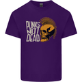 Punks Not Dead Skinhead Skull Mens Cotton T-Shirt Tee Top Purple