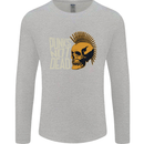 Punks Not Dead Skinhead Skull Mens Long Sleeve T-Shirt Sports Grey