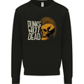 Punks Not Dead Skinhead Skull Mens Sweatshirt Jumper Black