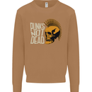 Punks Not Dead Skinhead Skull Mens Sweatshirt Jumper Caramel Latte