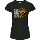 Punks Not Dead Skinhead Skull Womens Petite Cut T-Shirt Black