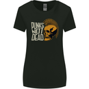 Punks Not Dead Skinhead Skull Womens Wider Cut T-Shirt Black