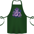 Purple Cthulhu Kraken Octopus Cotton Apron 100% Organic Forest Green