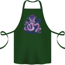 Purple Cthulhu Kraken Octopus Cotton Apron 100% Organic Forest Green