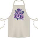Purple Cthulhu Kraken Octopus Cotton Apron 100% Organic Natural
