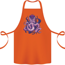 Purple Cthulhu Kraken Octopus Cotton Apron 100% Organic Orange