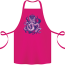 Purple Cthulhu Kraken Octopus Cotton Apron 100% Organic Pink