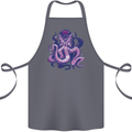 Purple Cthulhu Kraken Octopus Cotton Apron 100% Organic Steel