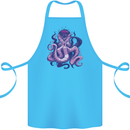 Purple Cthulhu Kraken Octopus Cotton Apron 100% Organic Turquoise