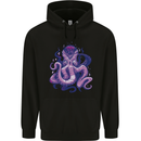 Purple Cthulhu Kraken Octopus Mens 80% Cotton Hoodie Black