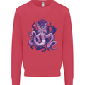 Purple Cthulhu Kraken Octopus Mens Sweatshirt Jumper Heliconia