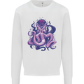 Purple Cthulhu Kraken Octopus Mens Sweatshirt Jumper White
