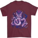 Purple Cthulhu Kraken Octopus Mens T-Shirt Cotton Gildan Maroon