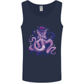 Purple Cthulhu Kraken Octopus Mens Vest Tank Top Navy Blue