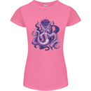 Purple Cthulhu Kraken Octopus Womens Petite Cut T-Shirt Azalea