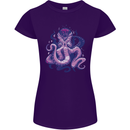 Purple Cthulhu Kraken Octopus Womens Petite Cut T-Shirt Purple
