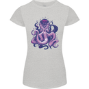 Purple Cthulhu Kraken Octopus Womens Petite Cut T-Shirt Sports Grey