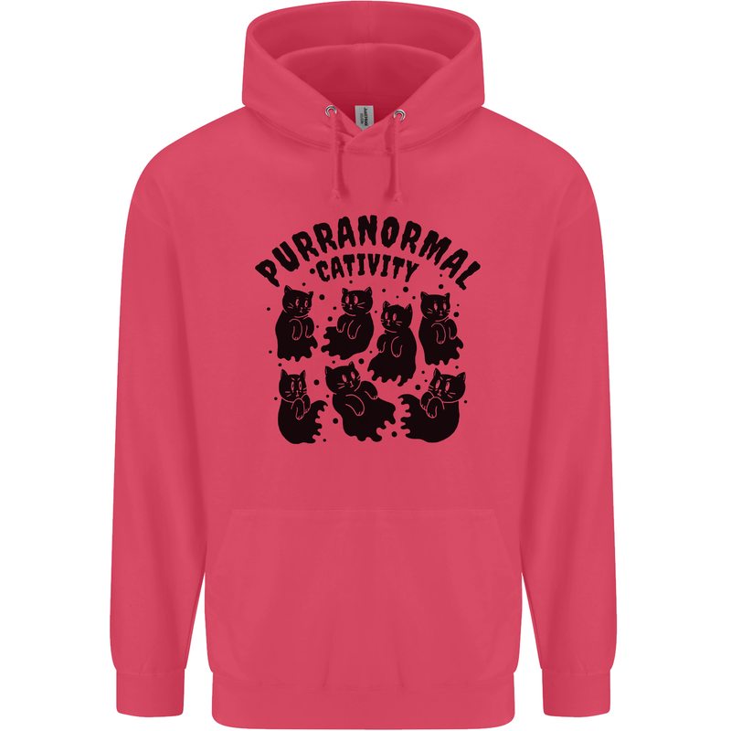 Purranormal Cativity Funny Cat Halloween Childrens Kids Hoodie Heliconia