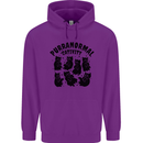 Purranormal Cativity Funny Cat Halloween Childrens Kids Hoodie Purple