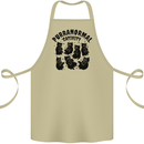 Purranormal Cativity Funny Cat Halloween Cotton Apron 100% Organic Khaki