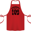 Purranormal Cativity Funny Cat Halloween Cotton Apron 100% Organic Red