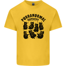 Purranormal Cativity Funny Cat Halloween Kids T-Shirt Childrens Yellow