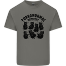 Purranormal Cativity Funny Cat Halloween Mens Cotton T-Shirt Tee Top Charcoal