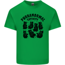 Purranormal Cativity Funny Cat Halloween Mens Cotton T-Shirt Tee Top Irish Green