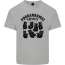 Purranormal Cativity Funny Cat Halloween Mens Cotton T-Shirt Tee Top Sports Grey