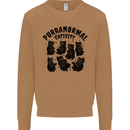 Purranormal Cativity Funny Cat Halloween Mens Sweatshirt Jumper Caramel Latte